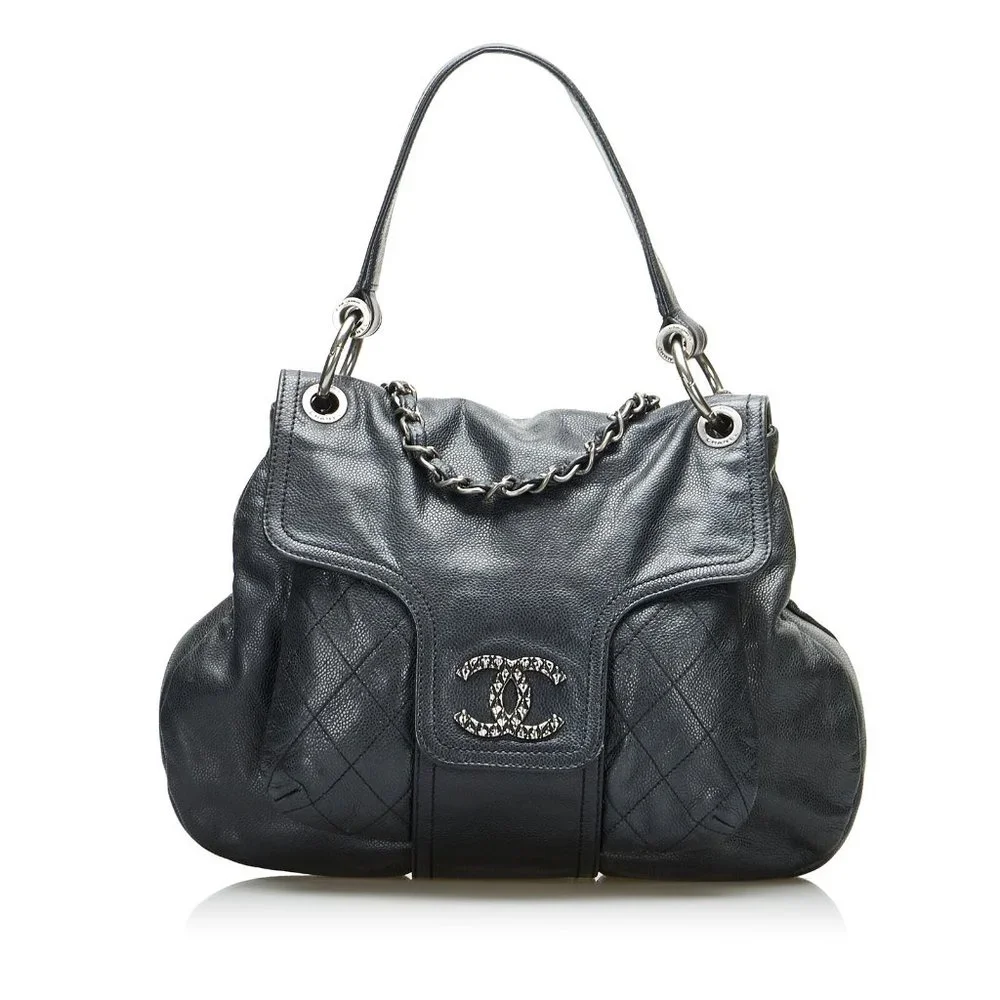 Authentic Chanel Coco Rider Flap Hobo - Picture 1 of 5